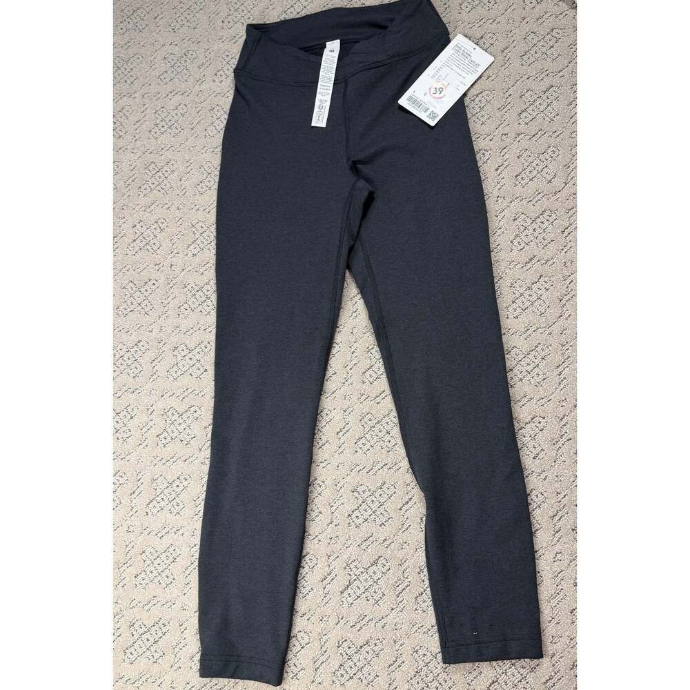 Lululemon NWT Sueded Cross-Waist Tight 25" Size 6 Black